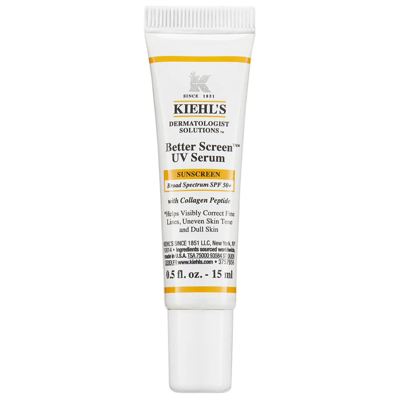 Kiehl's Better Screen™ UV Serum SPF 50+ Facial Sunscreen with Collagen Peptide *Pre-Orden*