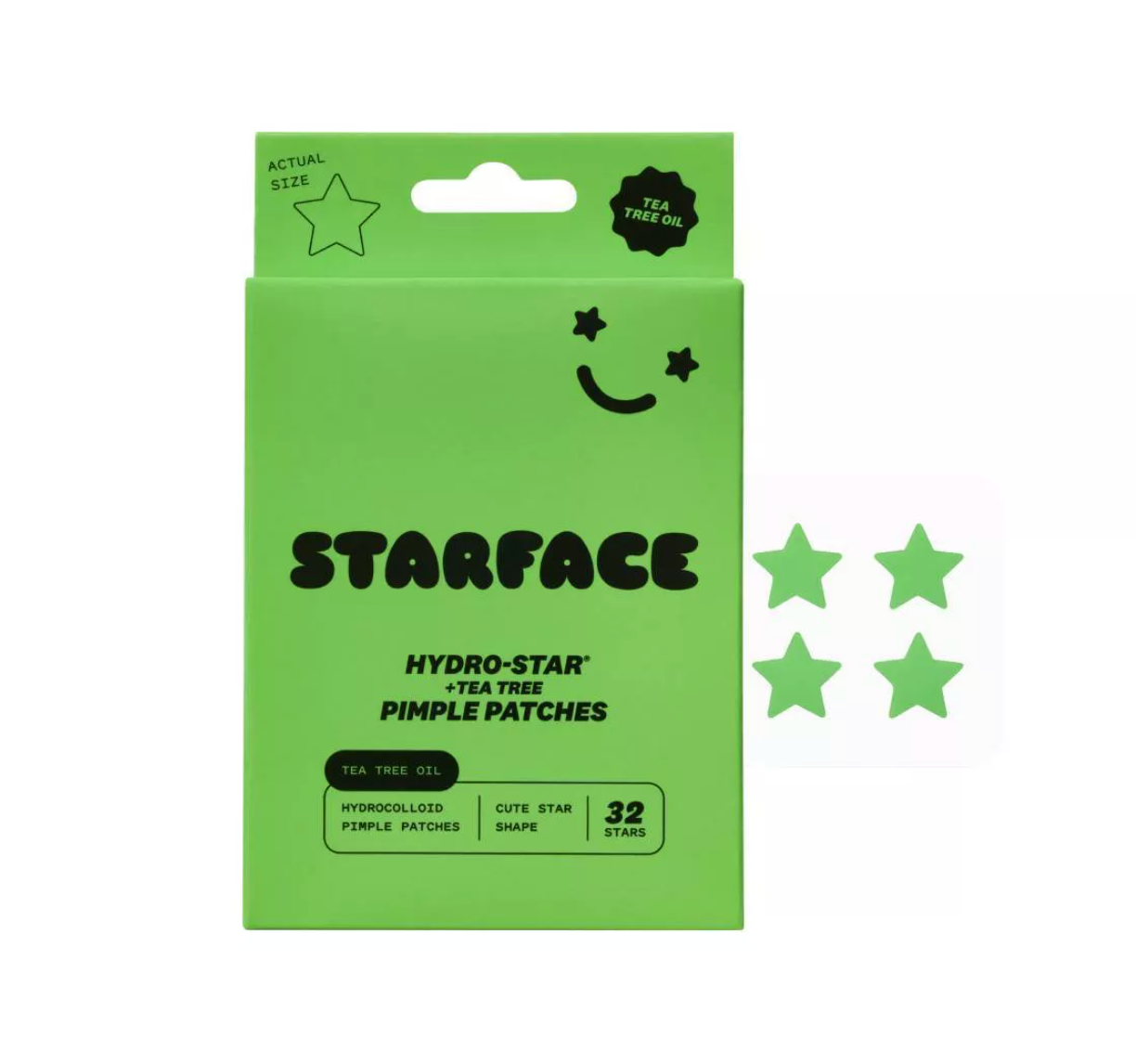 Starface Hydro-Star + Tea Tree Pimple Patches - 32 pzs *Pre-Orden*