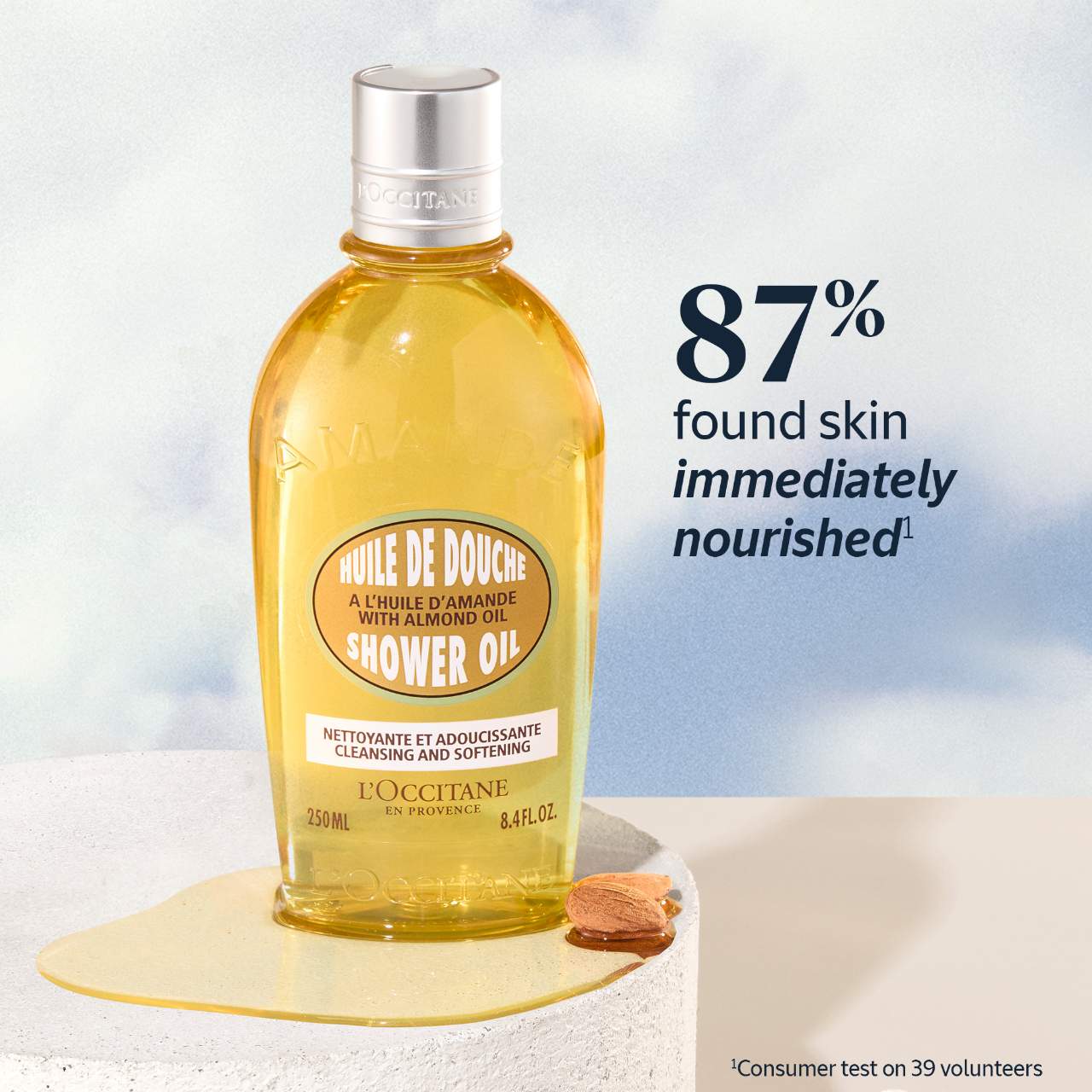 L'Occitane Cleansing And Softening Shower Oil With Almond Oil *Pre-Orden*