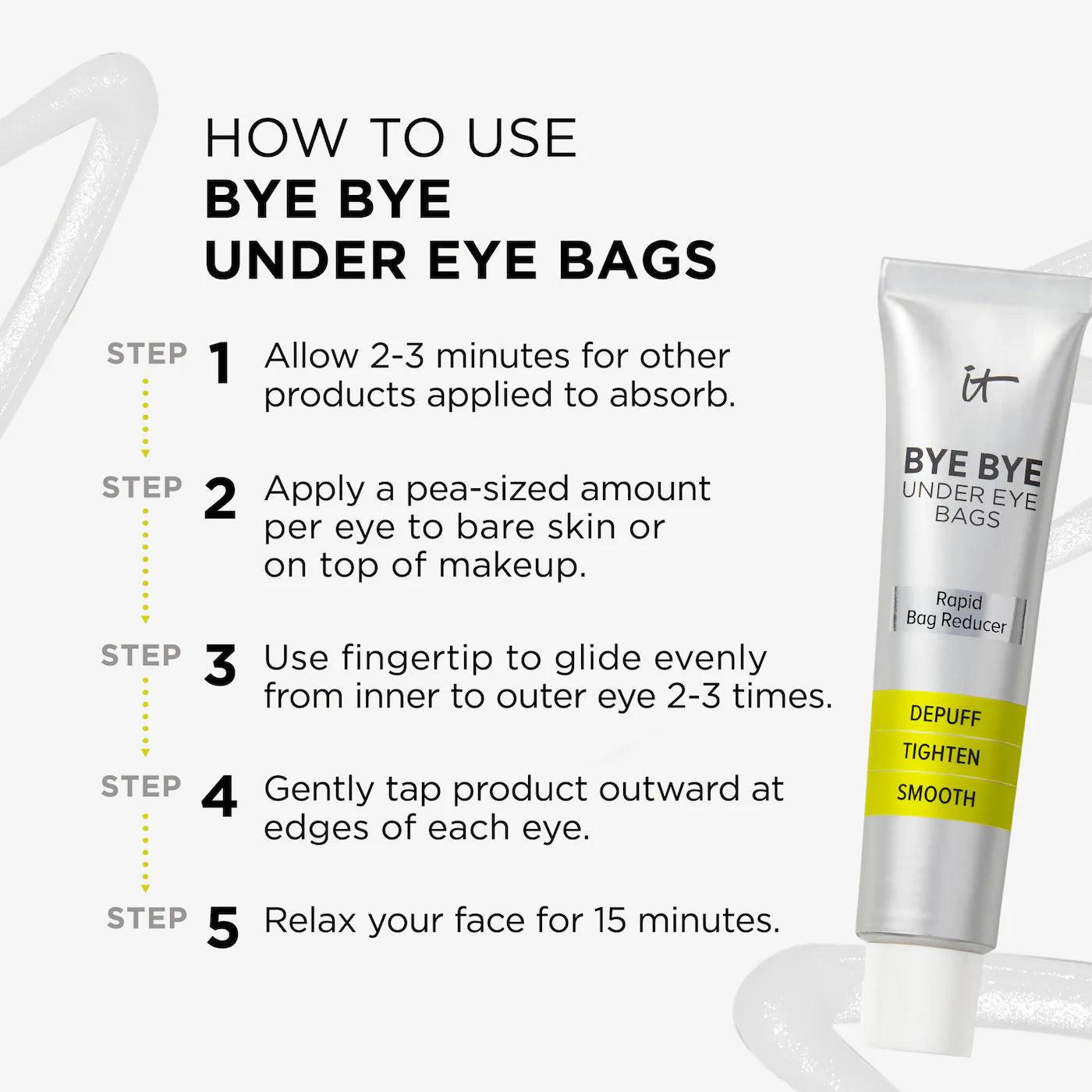 IT Cosmetics Bye Bye Under Eye Bags Daytime Treatment for Eye Bags, Puffiness and Crepey Skin *Pre-Orden*