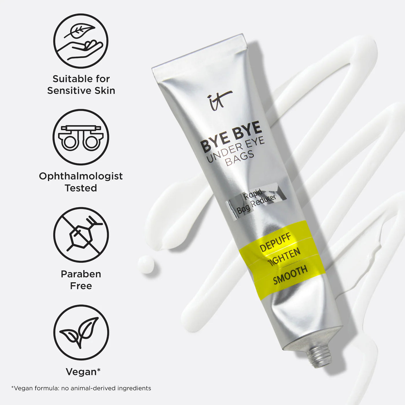 IT Cosmetics Bye Bye Under Eye Bags Daytime Treatment for Eye Bags, Puffiness and Crepey Skin *Pre-Orden*