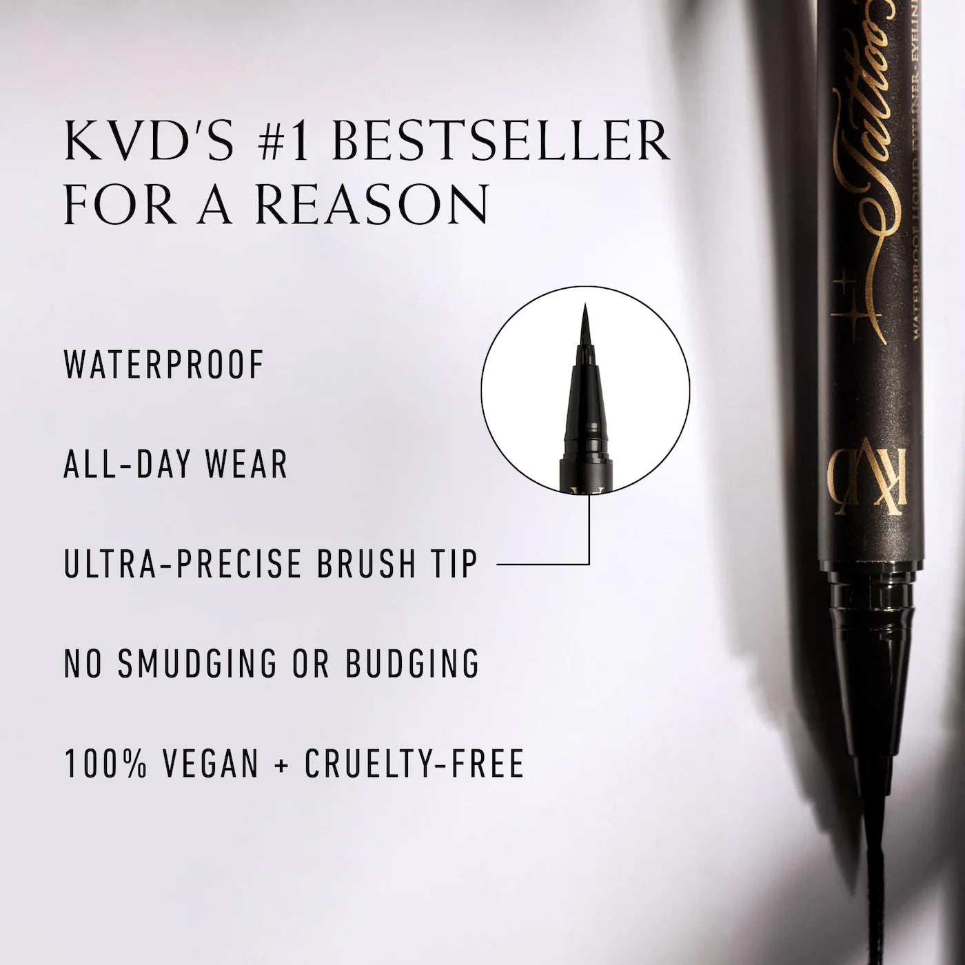 KVD Beauty Tattoo Liner Vegan Waterproof Liquid Eyeliner *Pre-Orden*