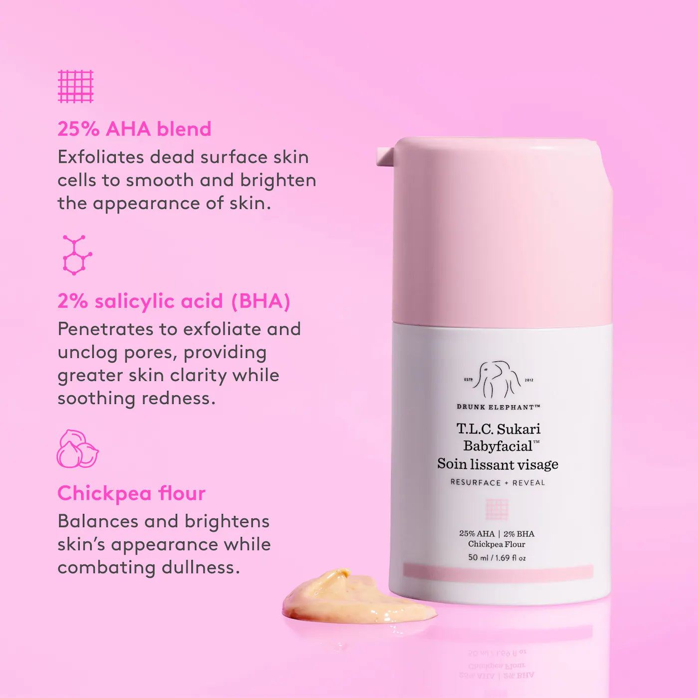 Drunk Elephant T.L.C. Sukari Babyfacial™ AHA + BHA Mask *Pre-Orden*