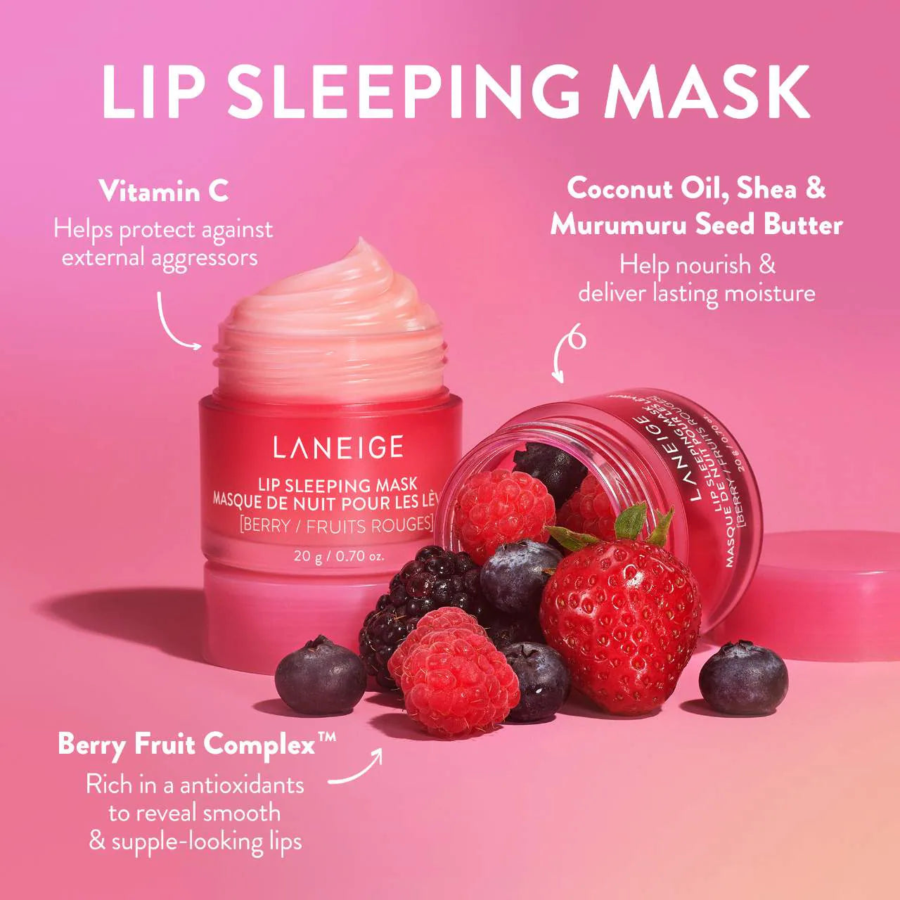 LANEIGE Lip Sleeping Mask Intense Hydration with Vitamin C *Pre-Orden*