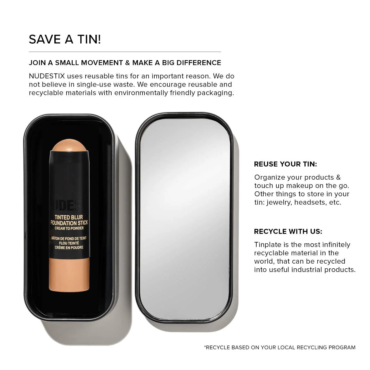 NUDESTIX Tinted Blur Foundation Stick *Pre-Orden*