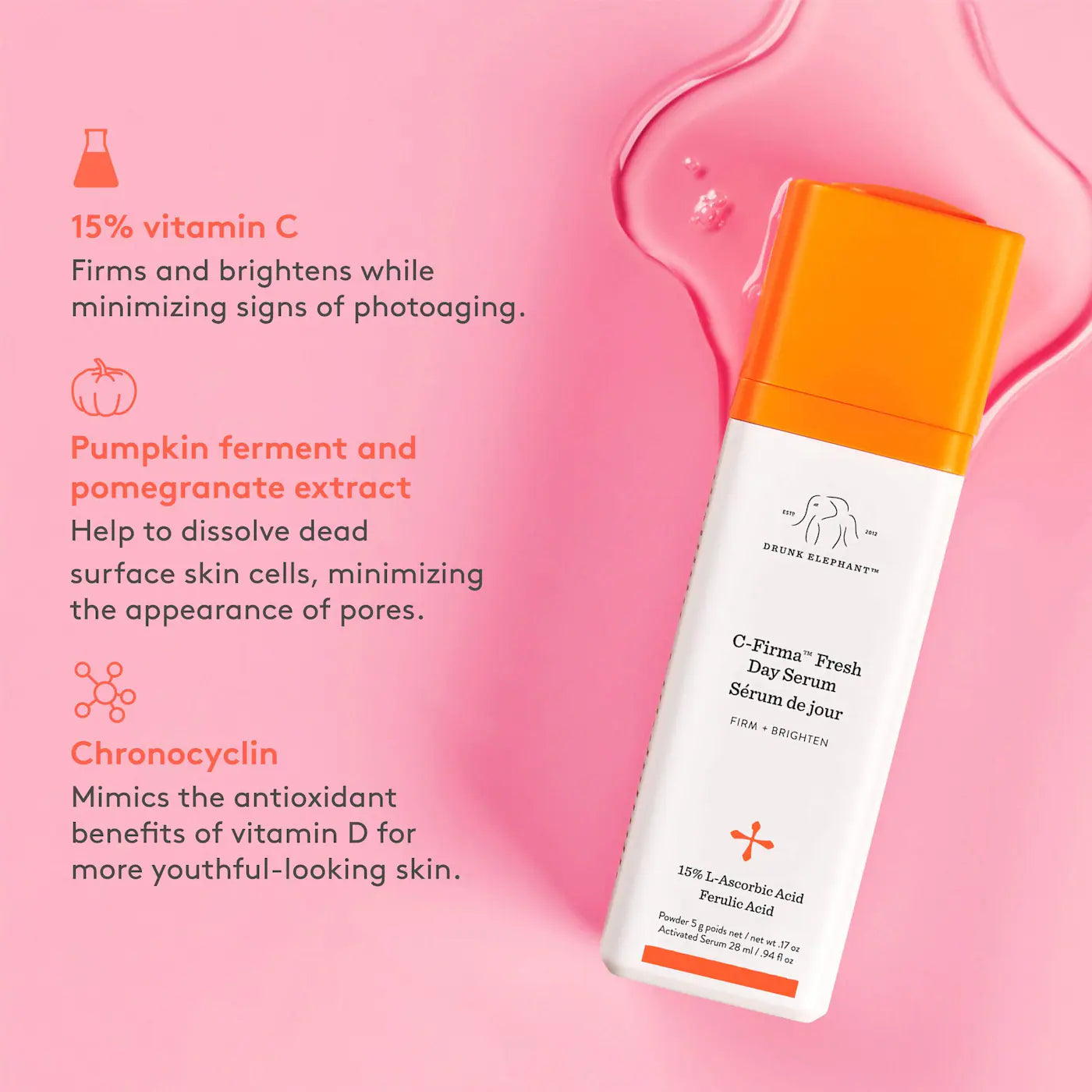 Drunk Elephant C-Firma Fresh Vitamin-C Day Serum *Pre-Orden*