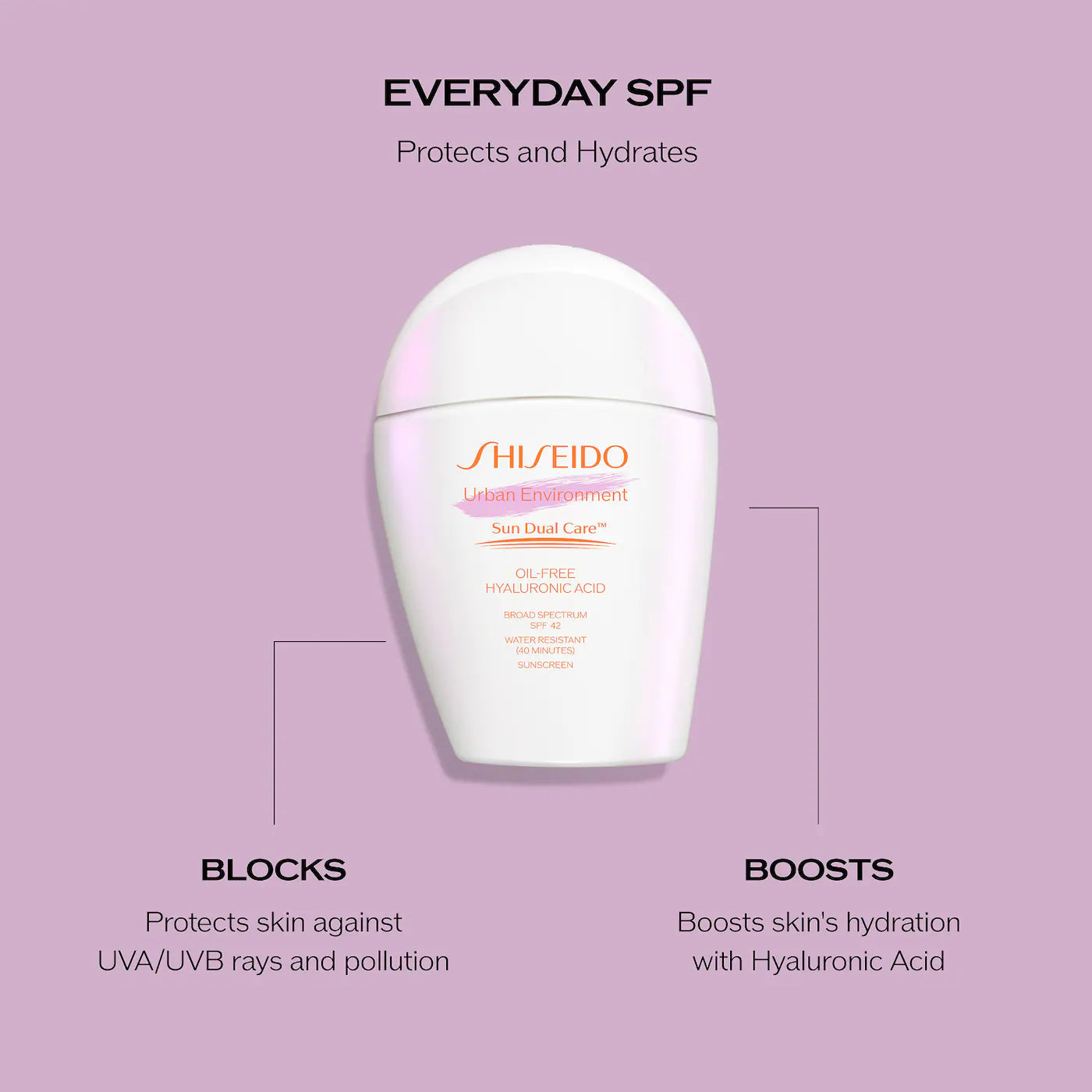 Shiseido Urban Environment Oil-Free Sunscreen Broad-Spectrum SPF 42 with Hyaluronic Acid *Pre-Orden*