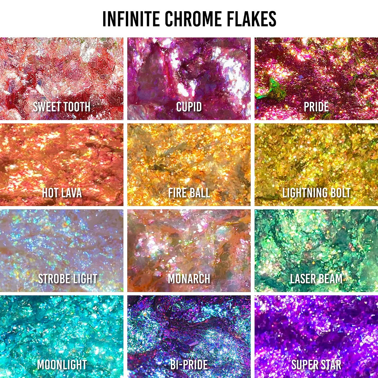 Danessa Myricks Beauty Infinite Chrome Flakes Multichrome Gel for Eyes & Face *Pre-Orden*