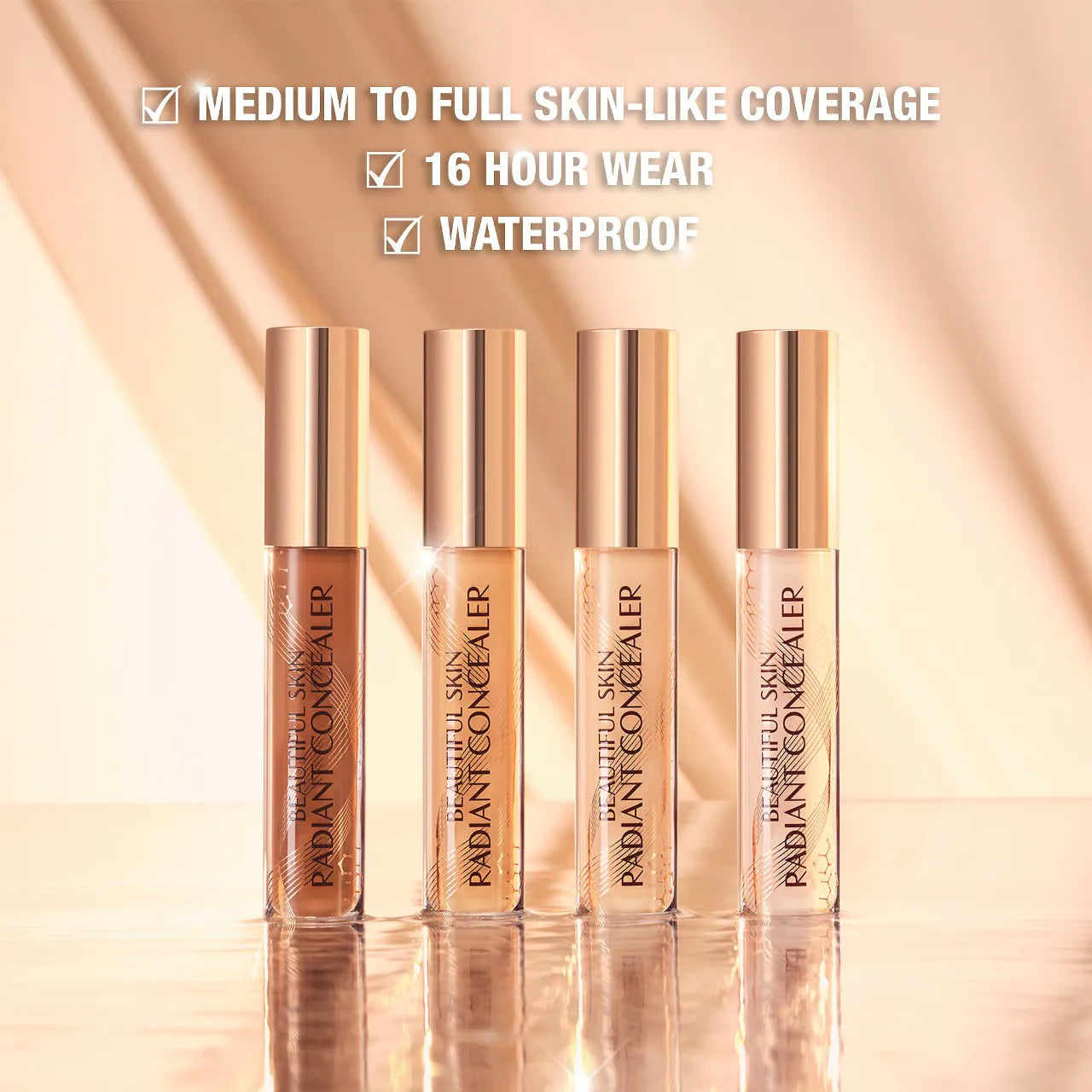 Charlotte Tilbury Beautiful Skin Medium to Full Coverage Radiant Concealer with Hyaluronic Acid *Pre-Orden*