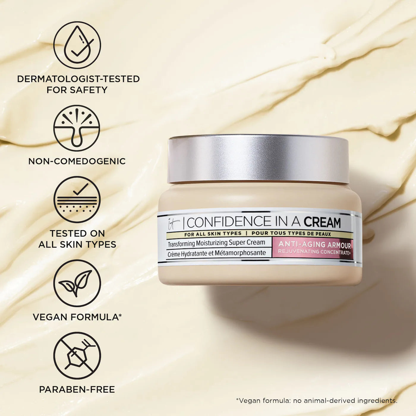 IT Cosmetics Confidence in a Cream Anti-Aging Hydrating Moisturizer *Pre-Orden*