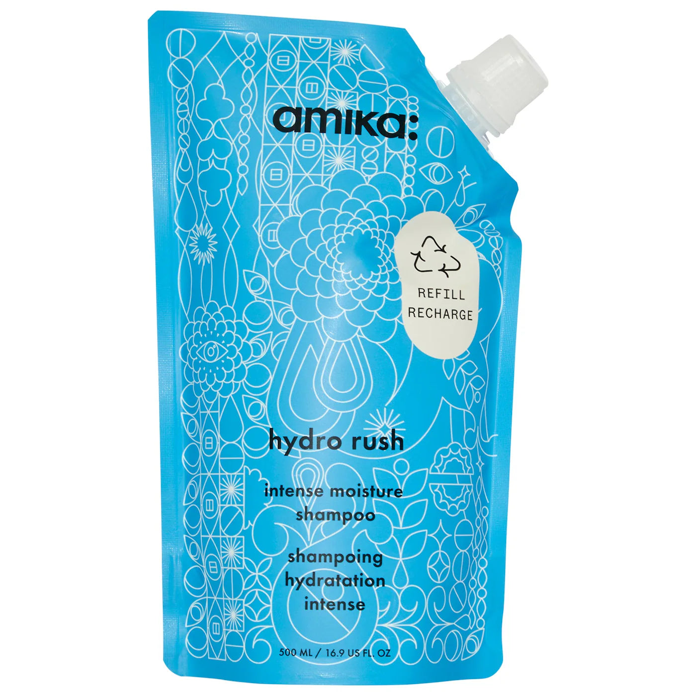 amika Hydro Rush Intense Moisture Shampoo with Hyaluronic Acid *Pre-Orden*