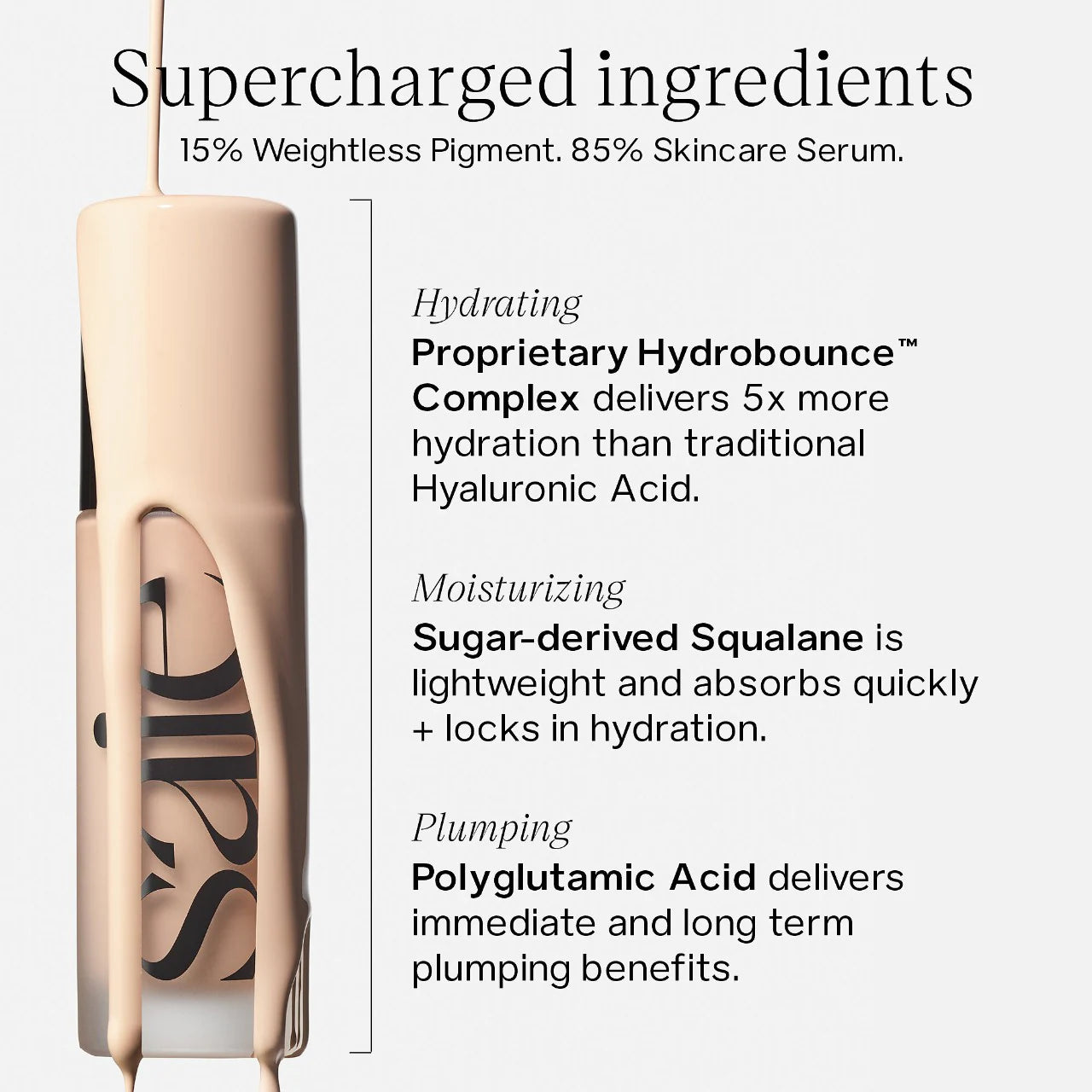 Saie Glowy Super Skin Tint Foundation with Hyaluronic Acid *Pre-Orden*