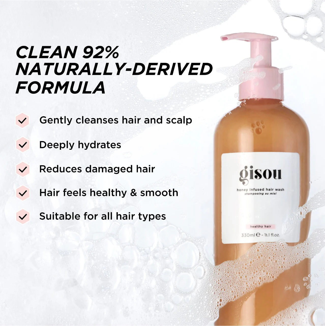 Gisou Honey Infused Hair Wash Shampoo *Pre-Orden*