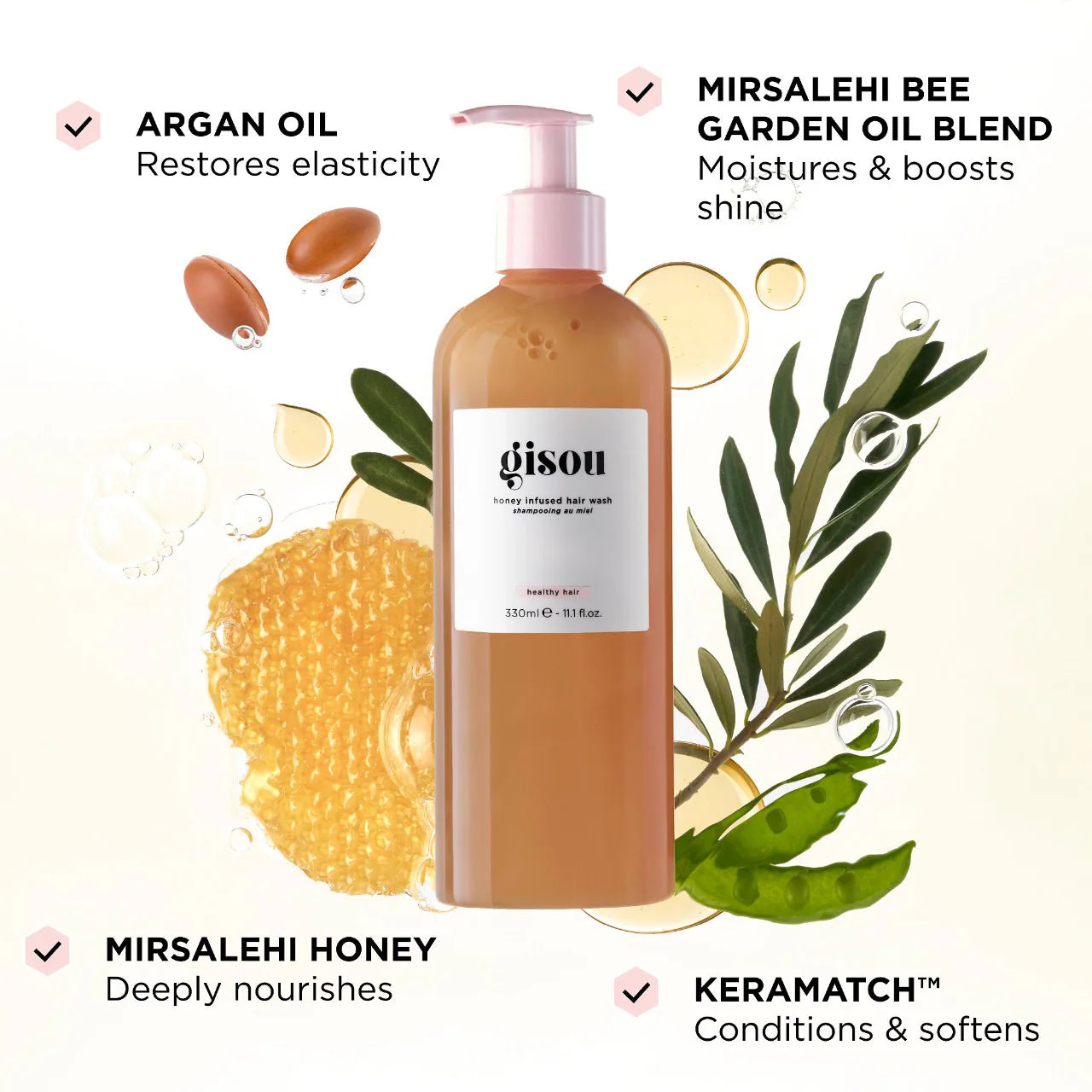 Gisou Honey Infused Hair Wash Shampoo *Pre-Orden*