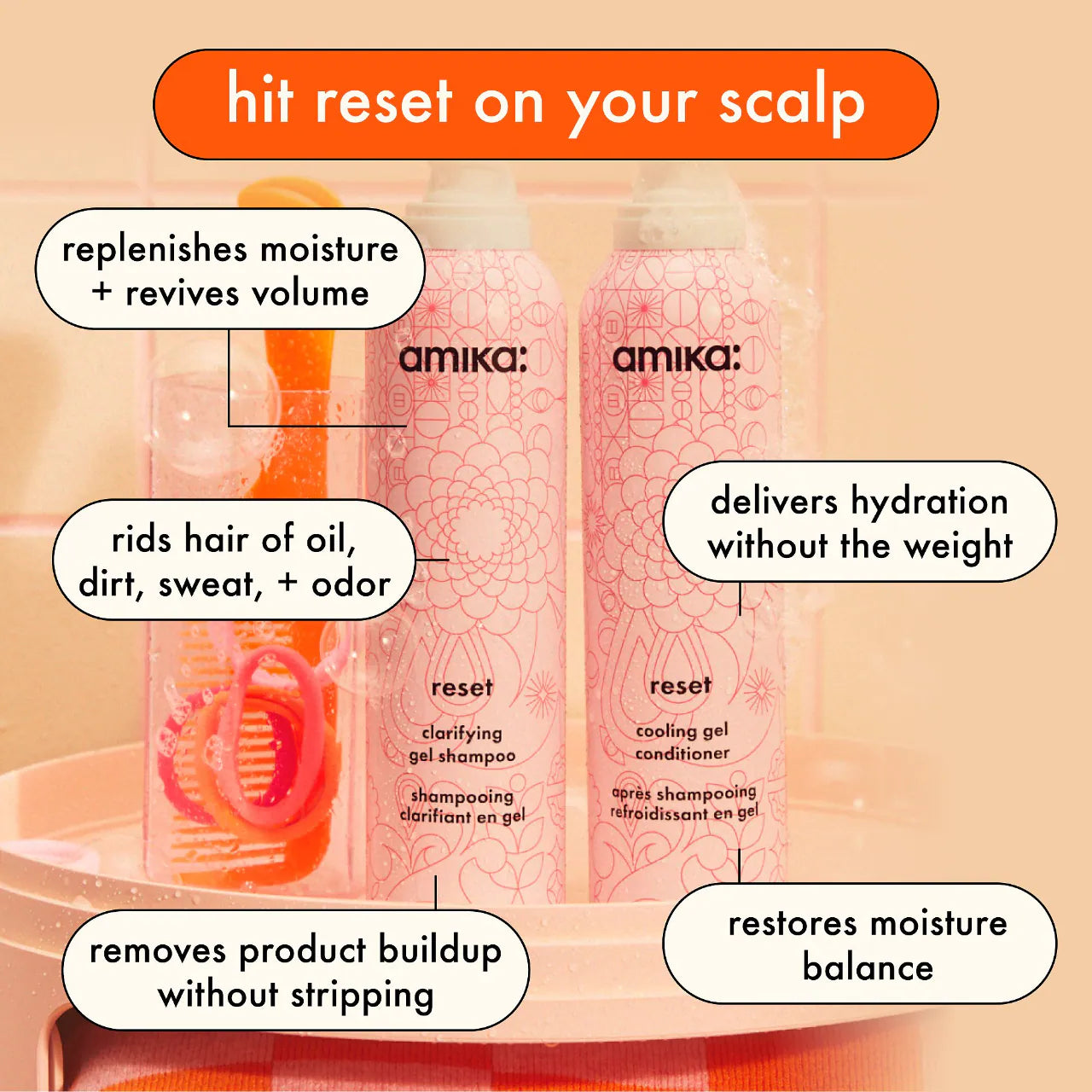 amika Reset Clarifying Gel Shampoo *Pre-Orden*