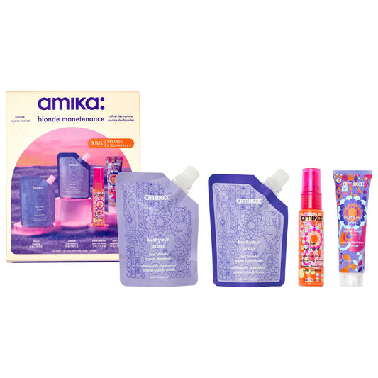 amika Mini Bust your Brass Purple Shampoo & Conditioner Set LIMITED EDITION *Pre-Orden*