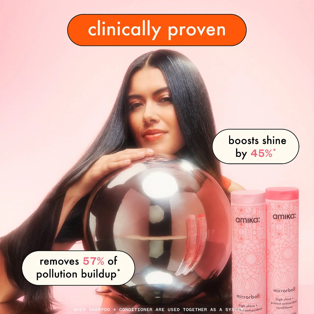 amika Mirrorball High Shine + Protect Antioxidant Shampoo *Pre-Orden*