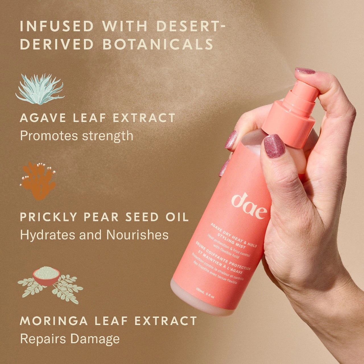 dae Agave Dry Heat Protection & Hold Styling Mist *Pre-Orden*