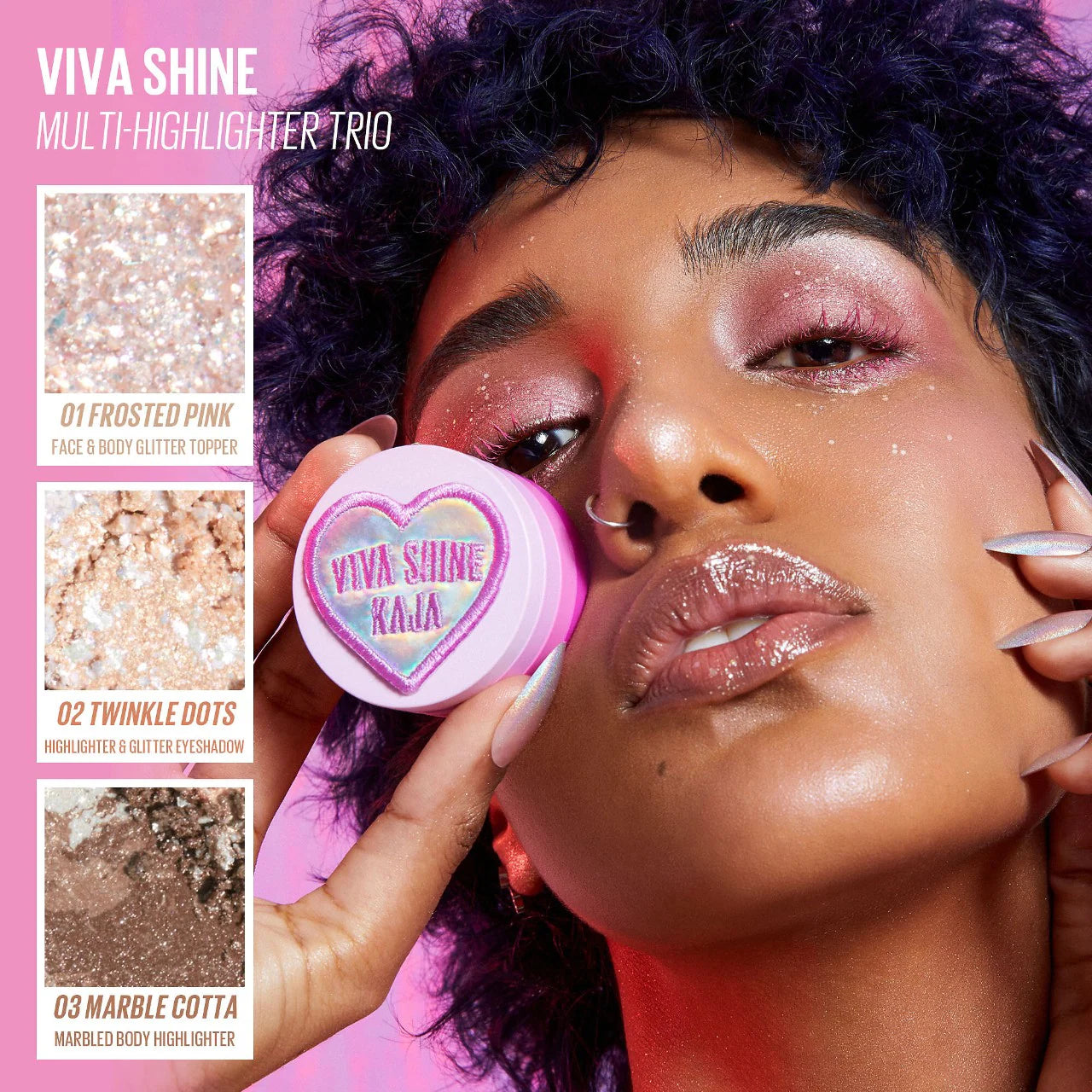 Kaja Viva Shine Bento Highlighter + Eyeshadow Palette *Pre-Orden*