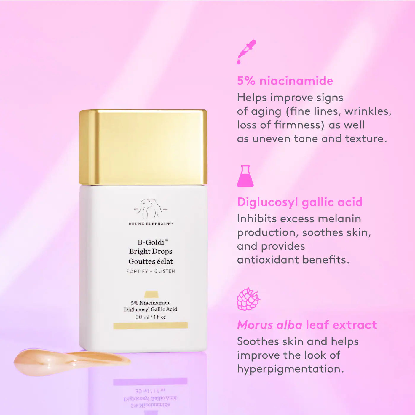 Drunk Elephant B-Goldi™ Bright Illuminating Drops with 5% Niacinamide *Pre-Orden*