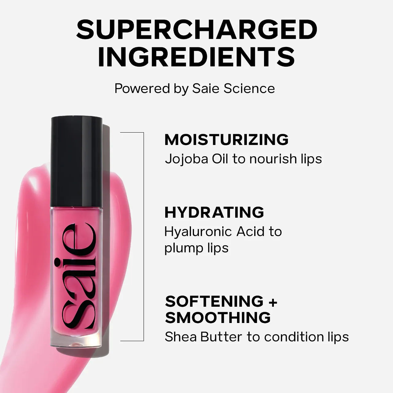 Saie Glossybounce™ High-Shine Hydrating Lip Gloss Oil *Pre-Orden*