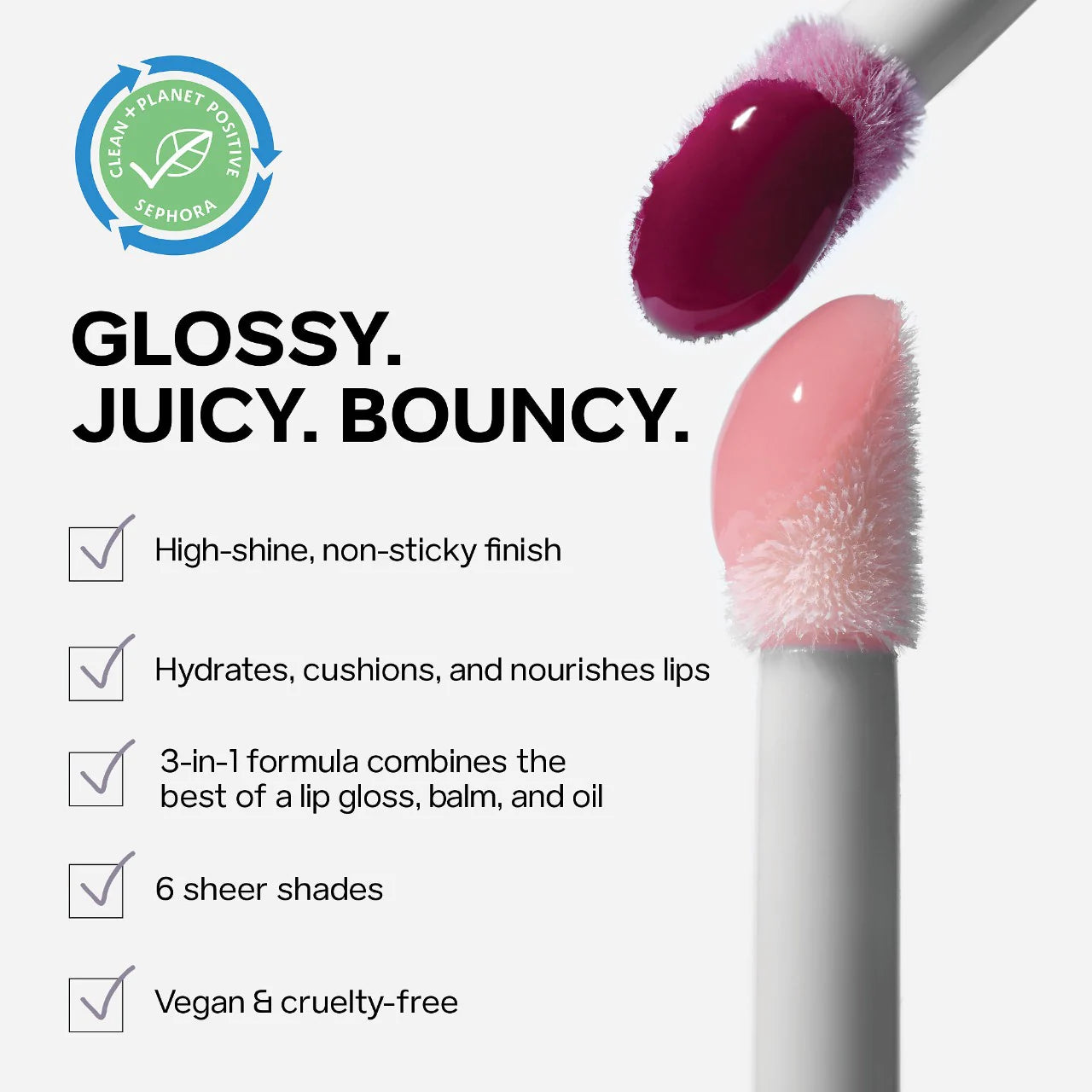 Saie Glossybounce™ High-Shine Hydrating Lip Gloss Oil *Pre-Orden*