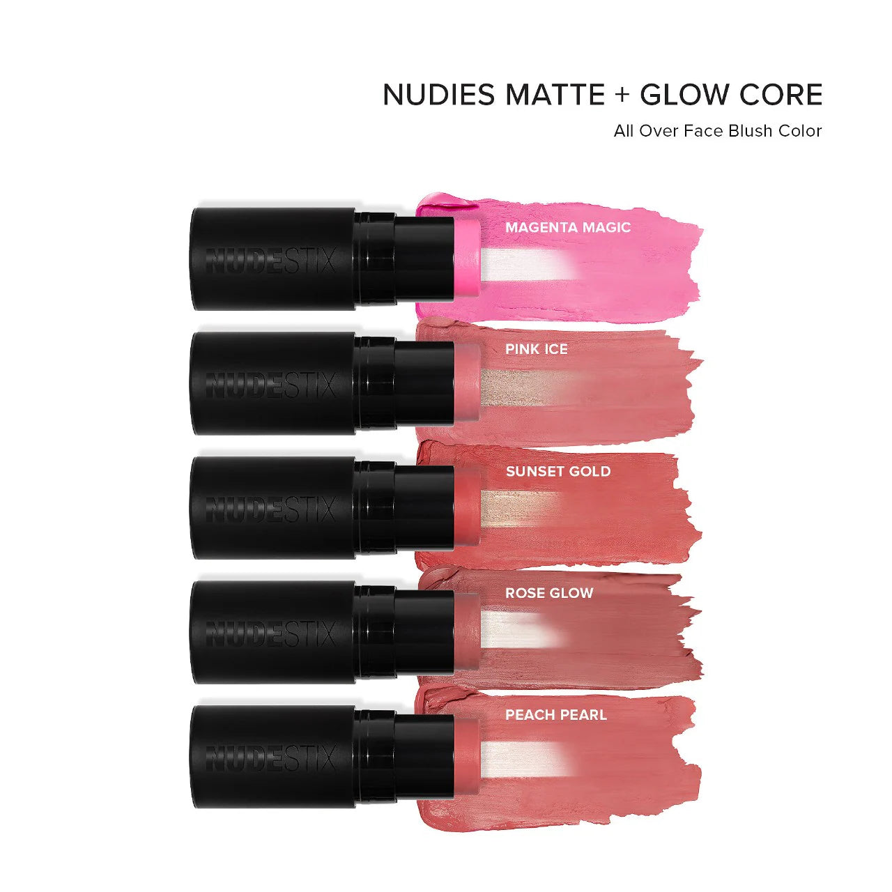 NUDESTIX Nudies Matte + Glow Core All Over Face Plumping Peptide Blush *Pre-Orden*