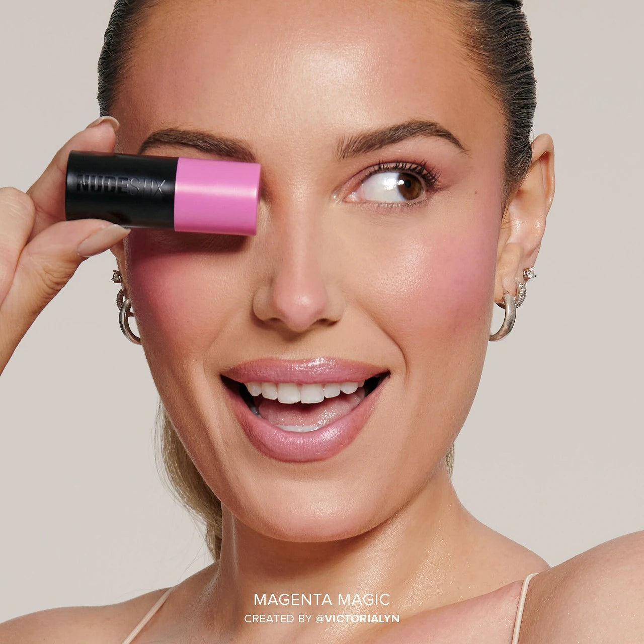 NUDESTIX Nudies Matte + Glow Core All Over Face Plumping Peptide Blush *Pre-Orden*