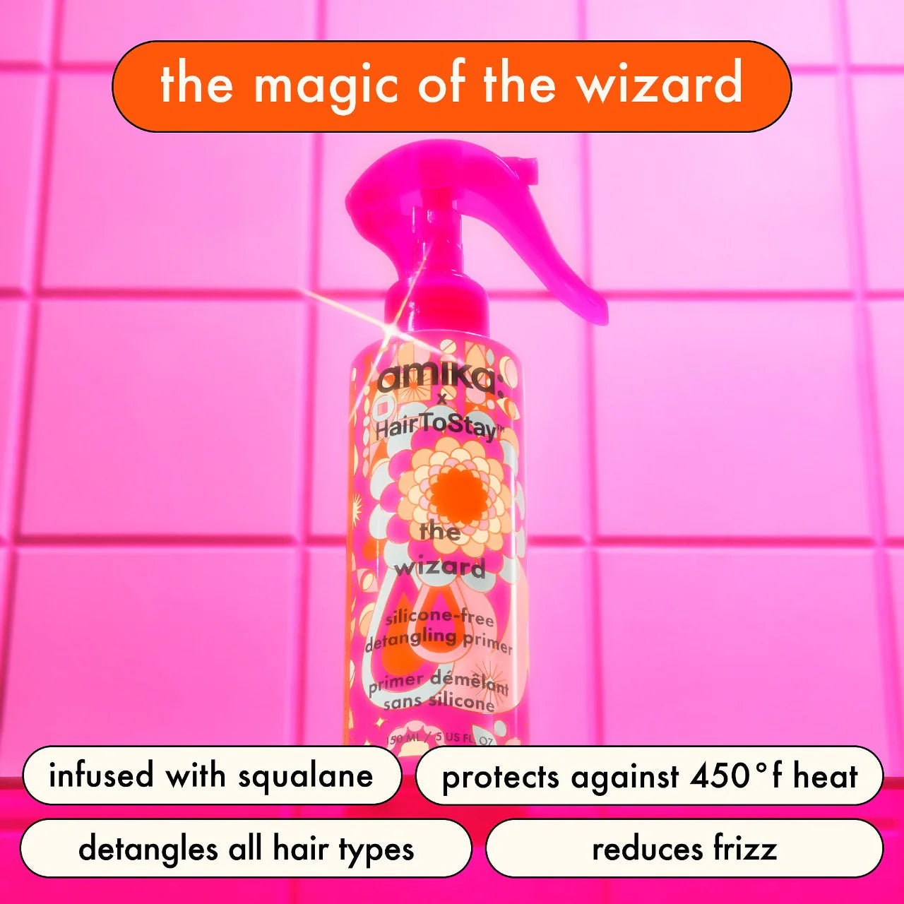 amika x HairToStay The Wizard Detangling Hair Primer *Pre-Orden*