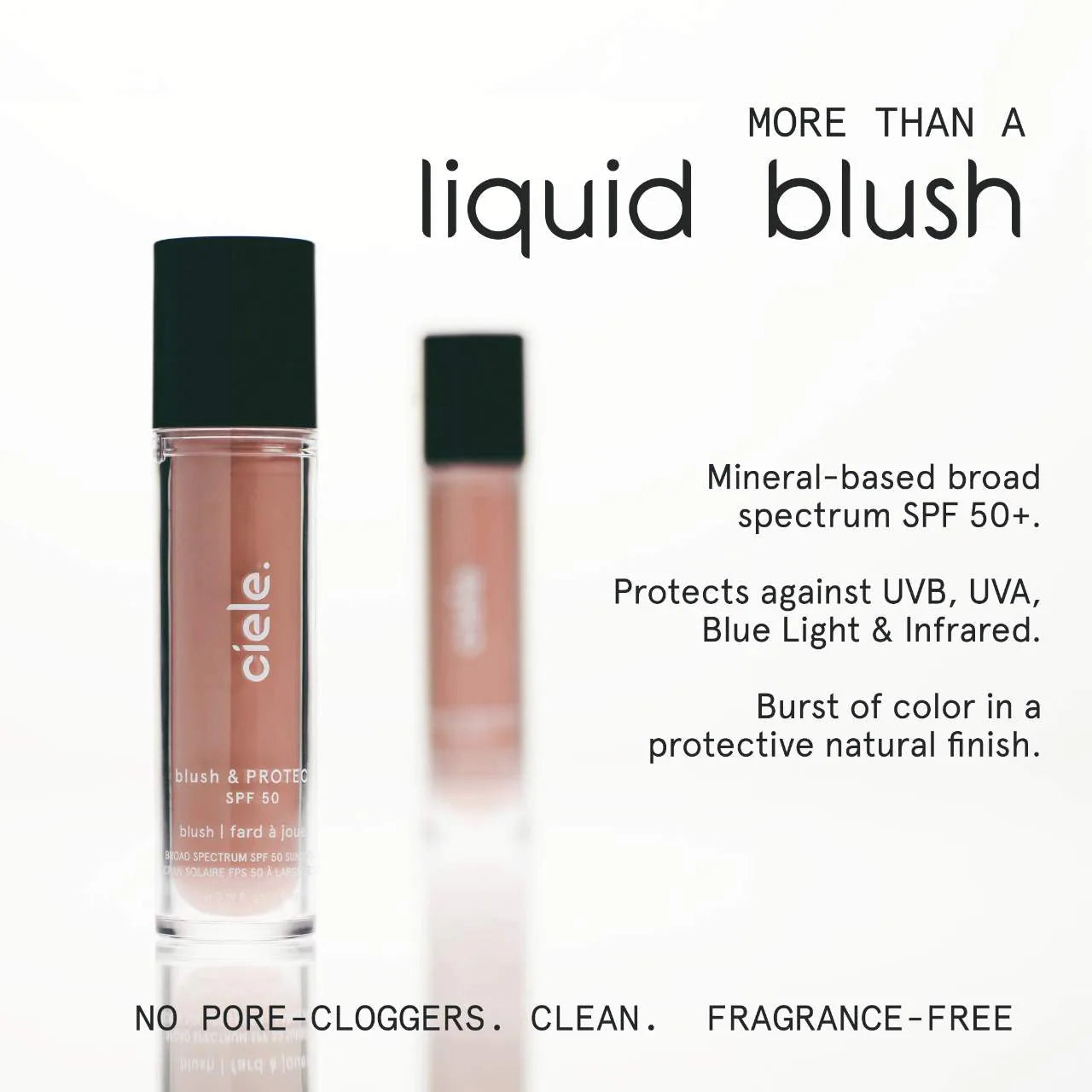 ciele blush & PROTECT SPF 50+ liquid blush *Pre-Orden*