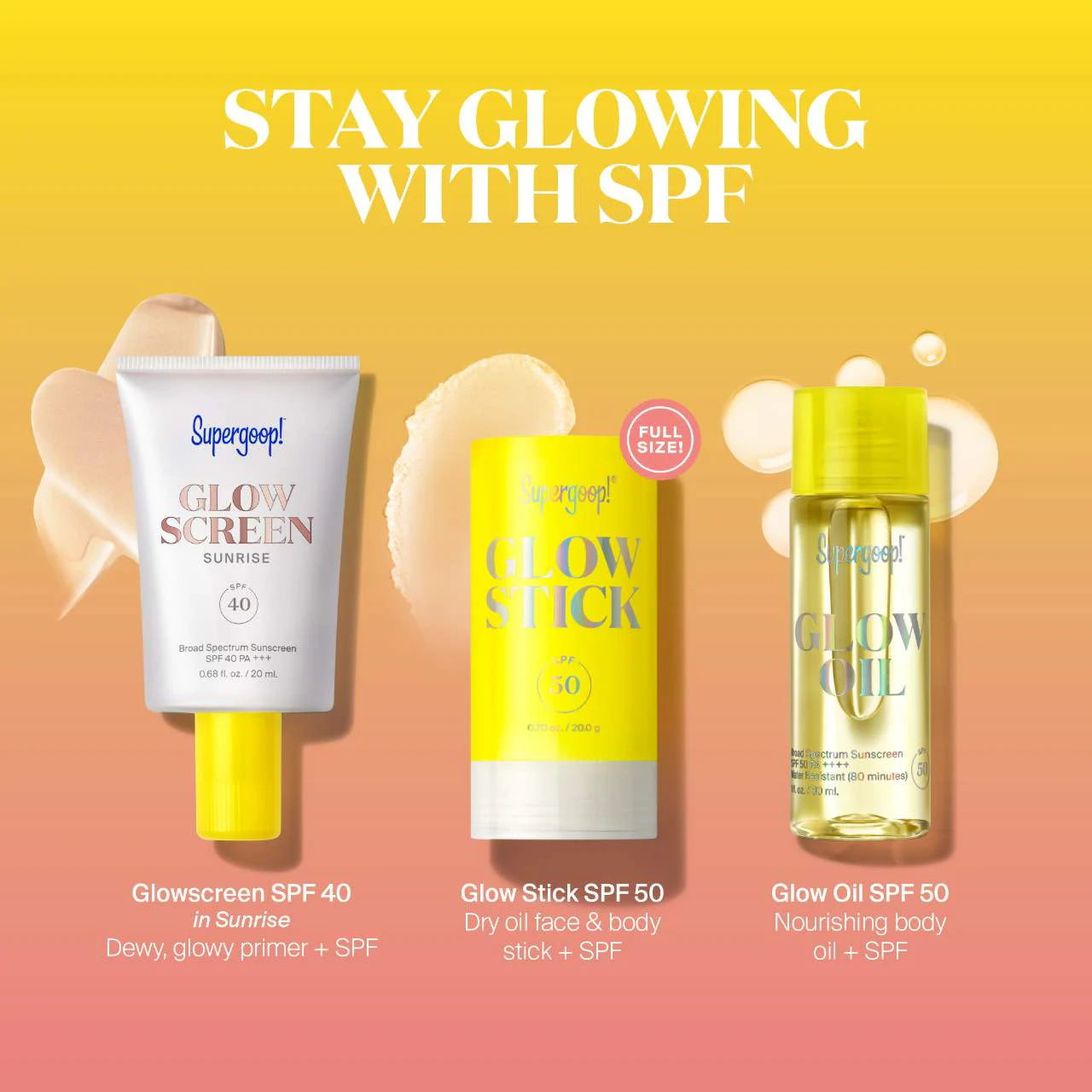 Supergoop! All Day Glow SPF Set LIMITED EDITION *Pre-Orden*