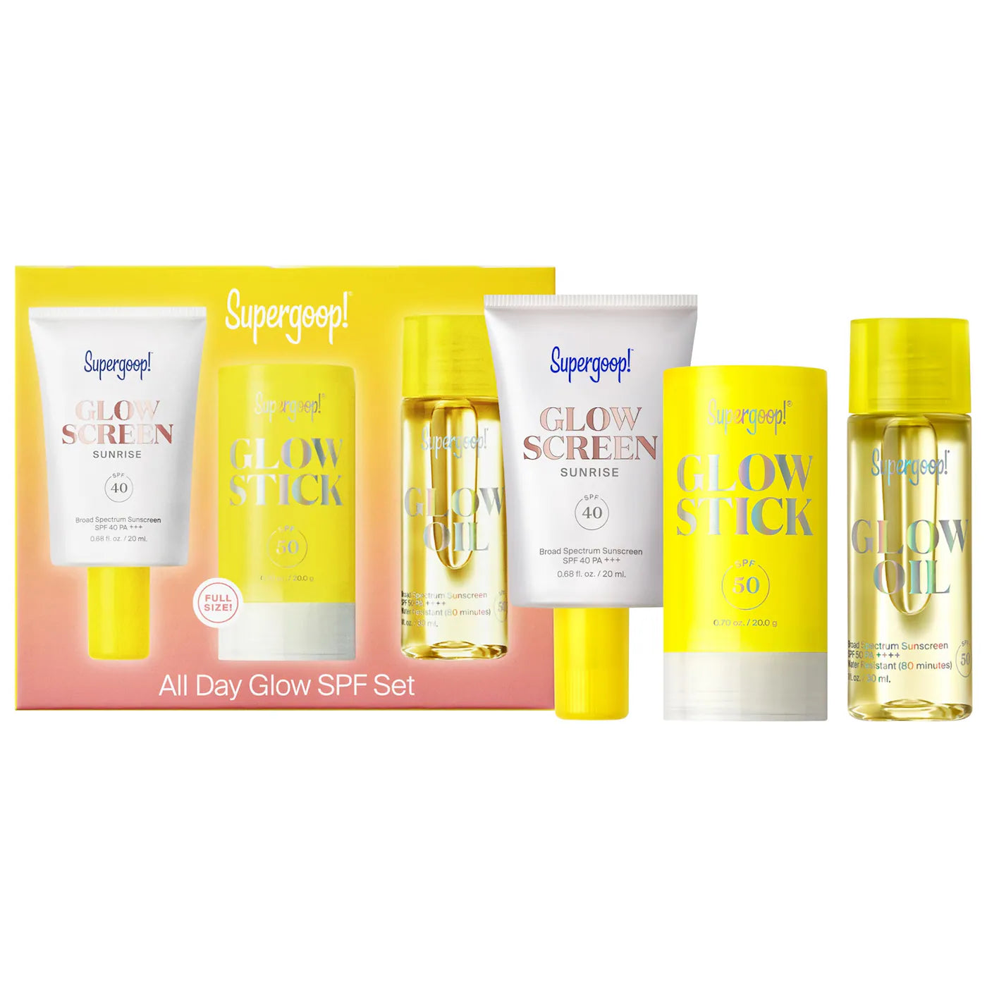 Supergoop! All Day Glow SPF Set LIMITED EDITION *Pre-Orden*