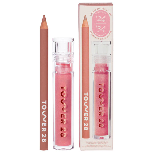 Tower 28 Beauty Line + Shine Lip Liner and Lip Gloss Set *Pre-Orden*