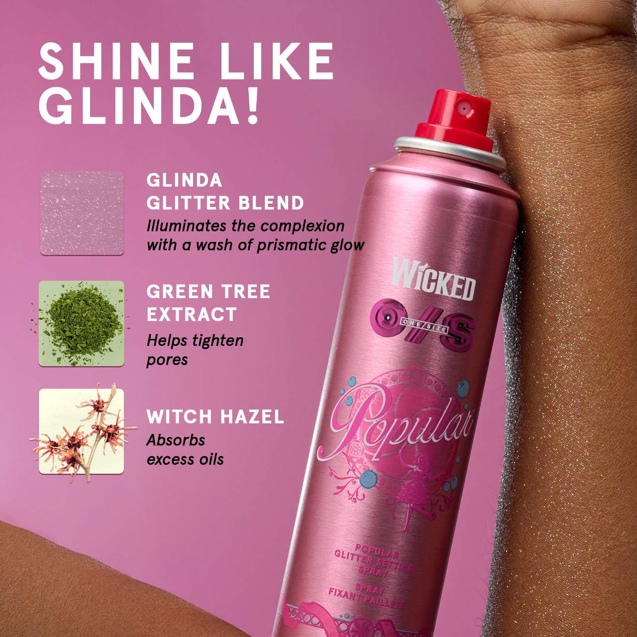 ONE/SIZE by Patrick Starrr O/S X WICKED Popular Glitter Setting Spray - Limited Edition On 'Til Dawn *Pre-Orden*