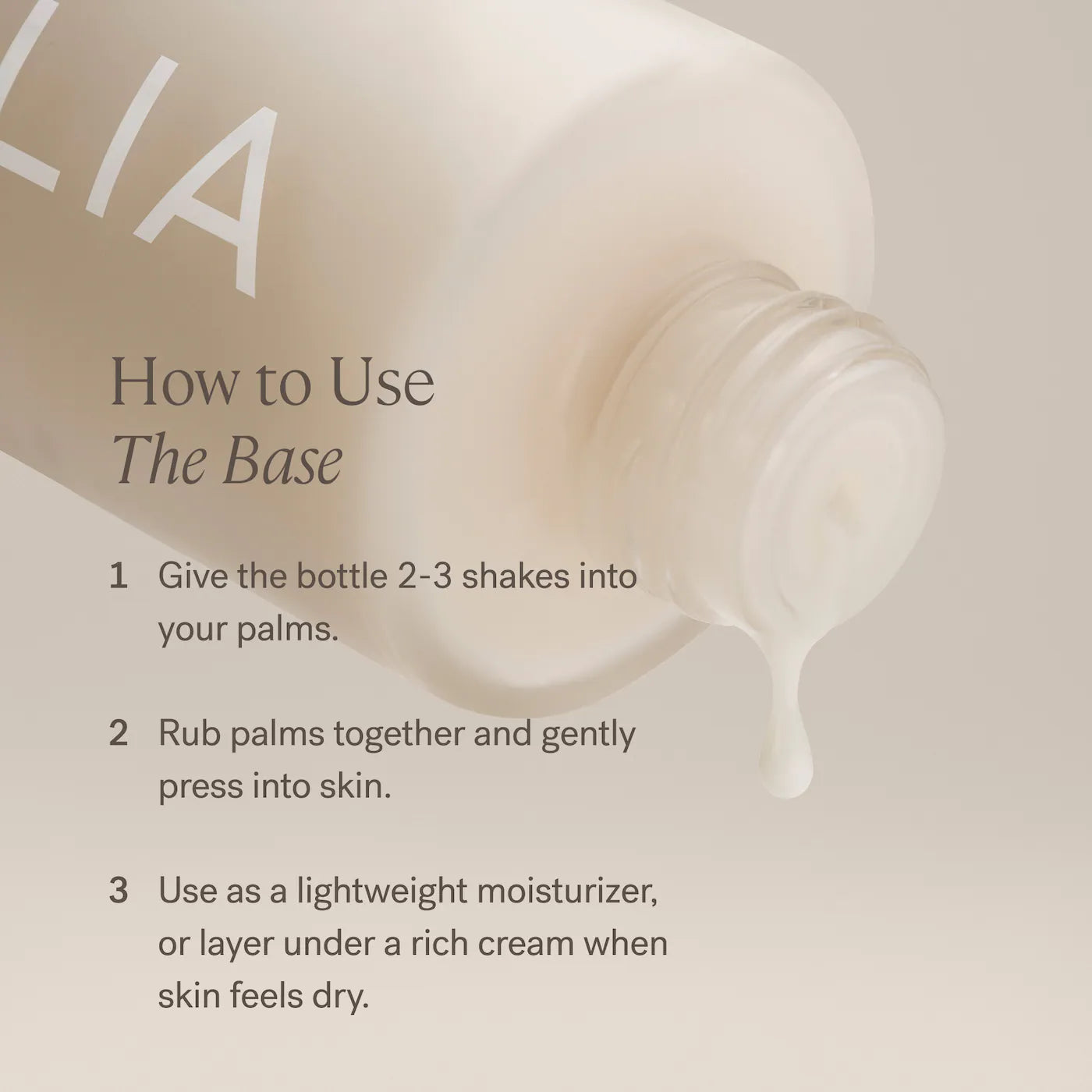 ILIA The Base Face Milk Essence & Lightweight Moisturizer with Hyaluronic Acid *Pre-Orden*