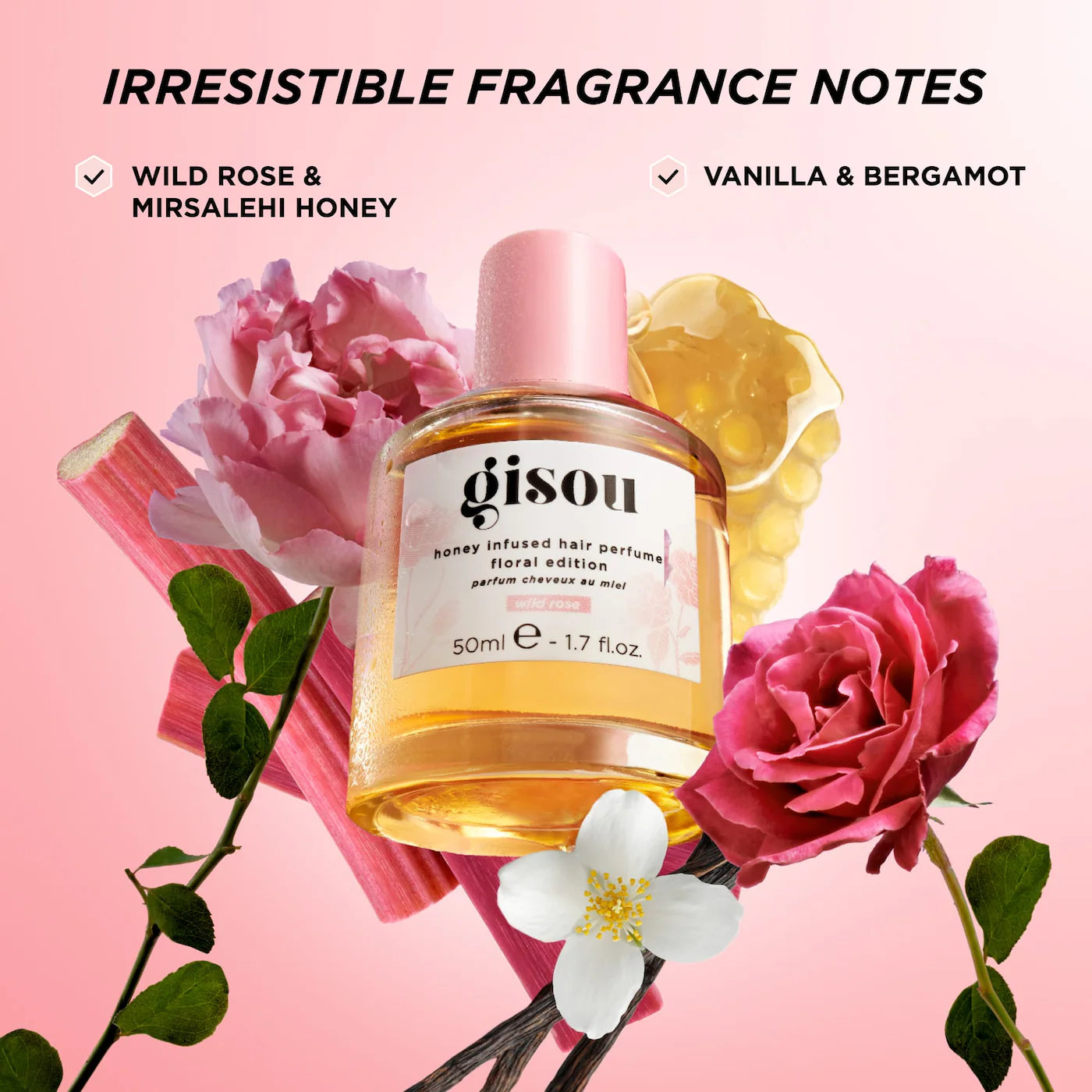 Gisou Honey Infused Hair Perfume - Wild Rose  *Pre-Orden*