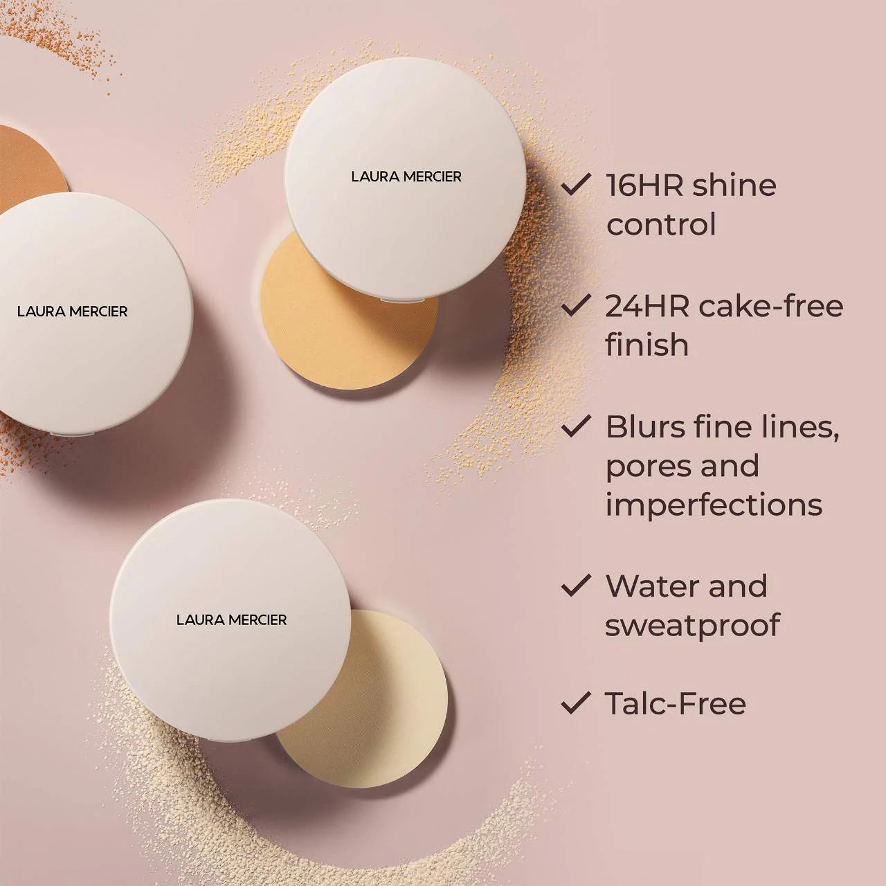 Laura Mercier Ultra-Blur Talc-Free Waterproof Translucent Pressed Setting Powder *Pre-Orden*