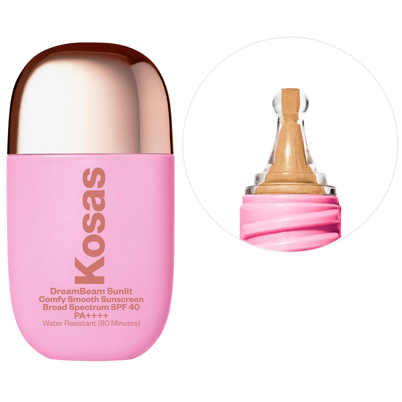 Kosas DreamBeam Silicone-Free Mineral Sunscreen SPF 40 with Ceramides and Peptides *Pre-Orden*