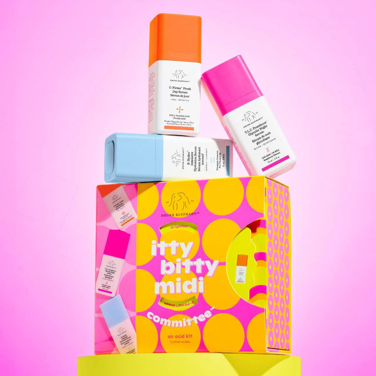 Drunk Elephant Itty Bitty Midi Committee Serum Trio *Pre-Orden*