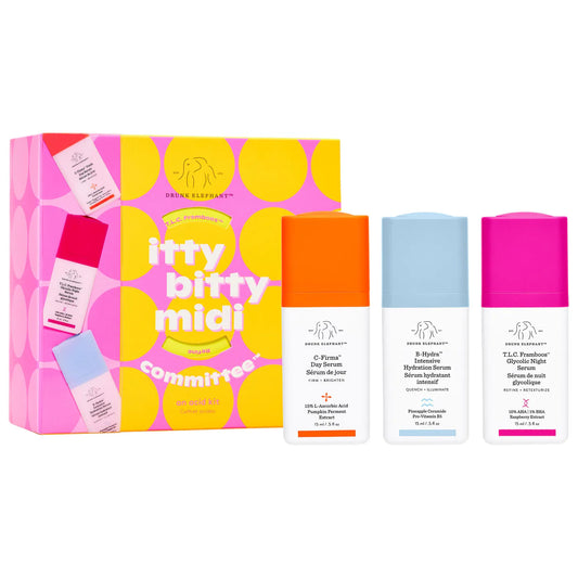 Drunk Elephant Itty Bitty Midi Committee Serum Trio *Pre-Orden*