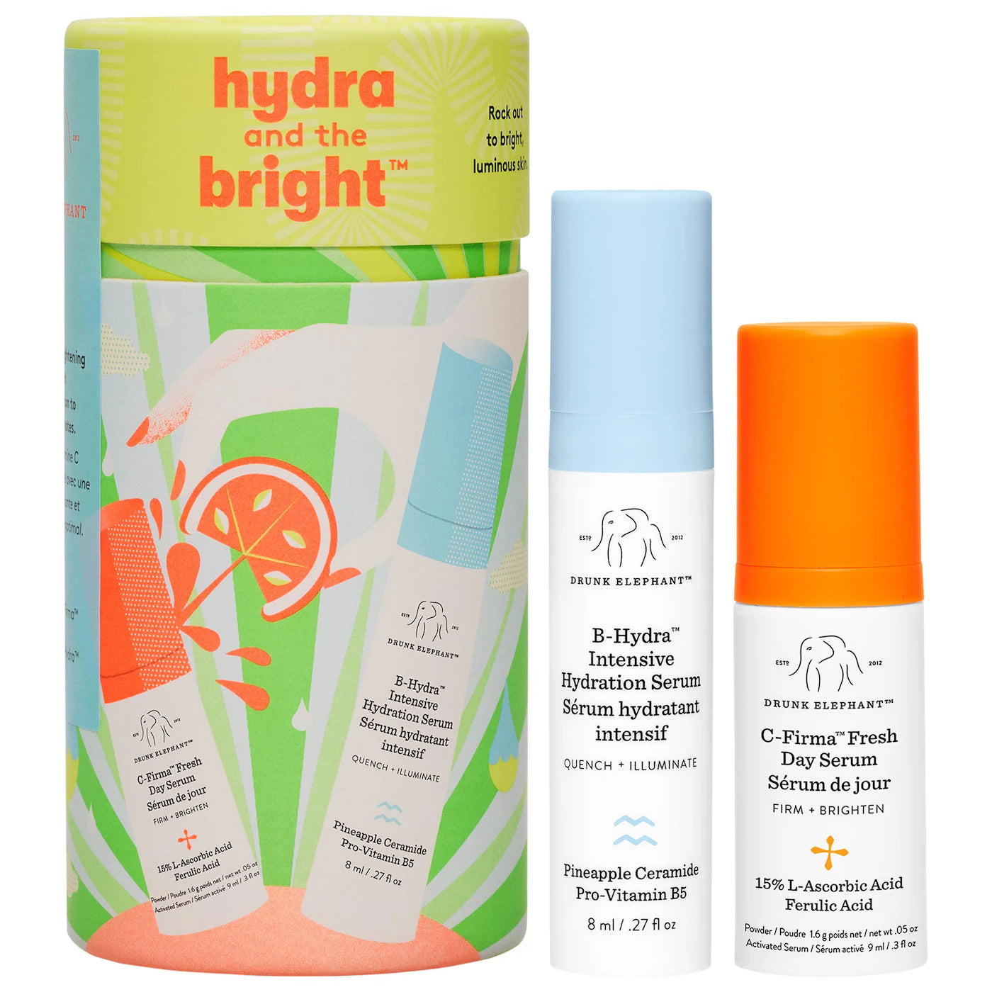 Drunk Elephant Hydra and the Bright™ Serum Duo *Pre-Prden*