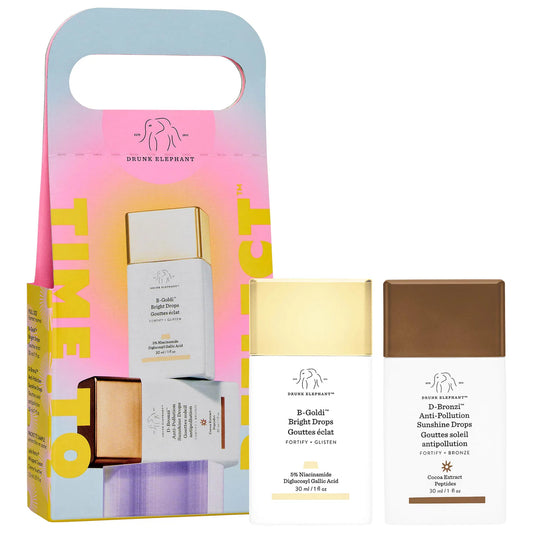 Drunk Elephant Time to Reflect™ Bronze and Brighten Serum Duo *Pre-Orden*