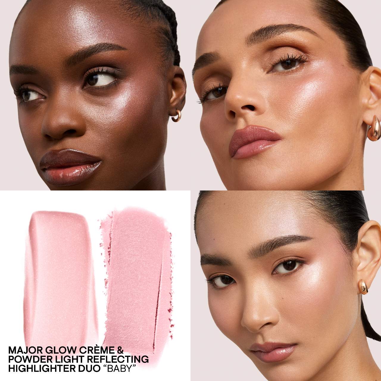 PATRICK TA Major Glow Crème & Powder Light Reflecting Translucent Highlighter Duo *Pre-Orden*