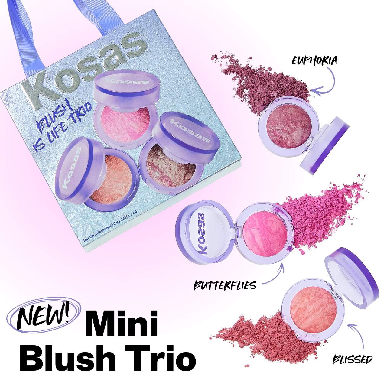 Kosas Mini Blush is Life Trio Limited Edition *Pre-Orden*