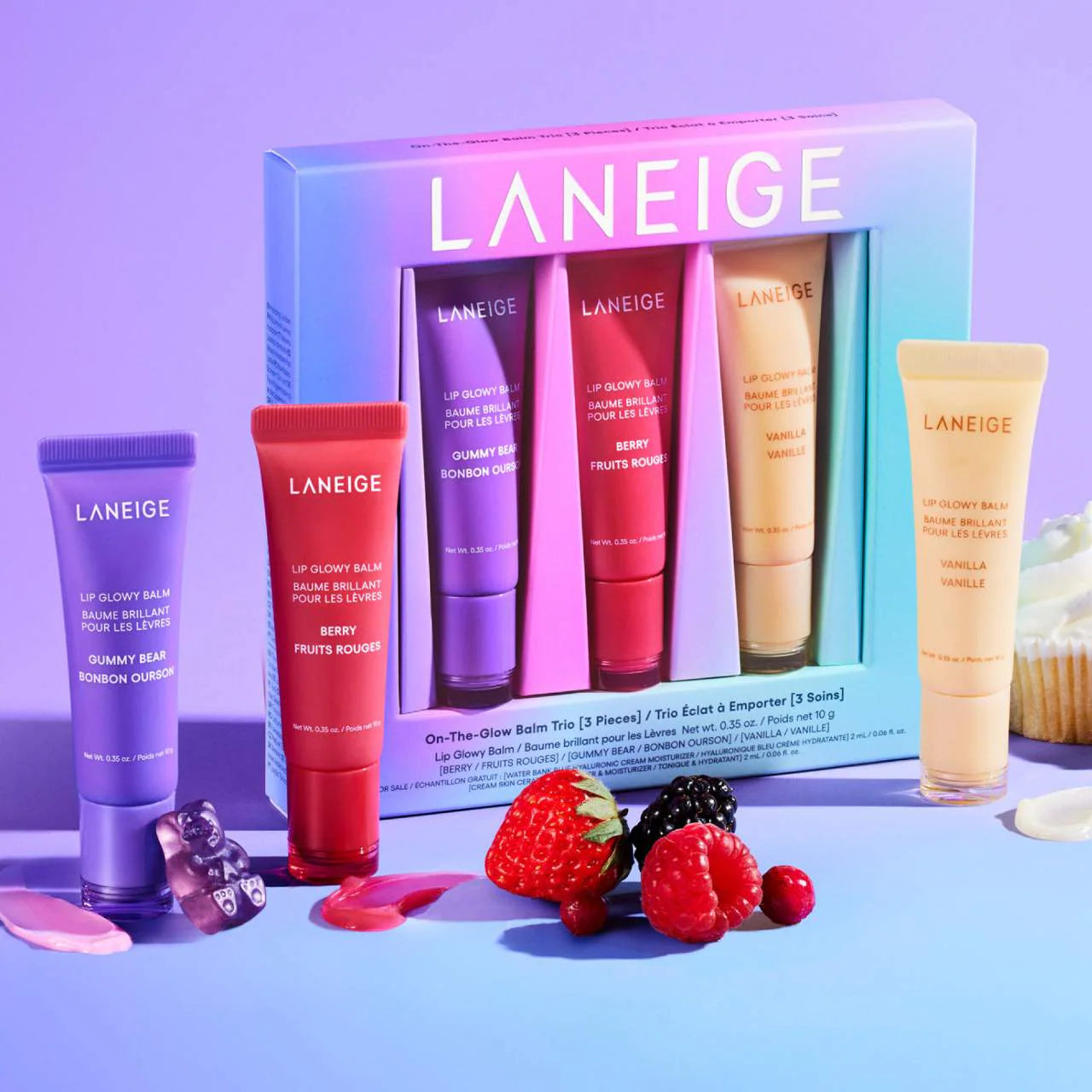 LANEIGE On-the-Glow Lip Balm Trio Limited Edition *Pre-Orden*