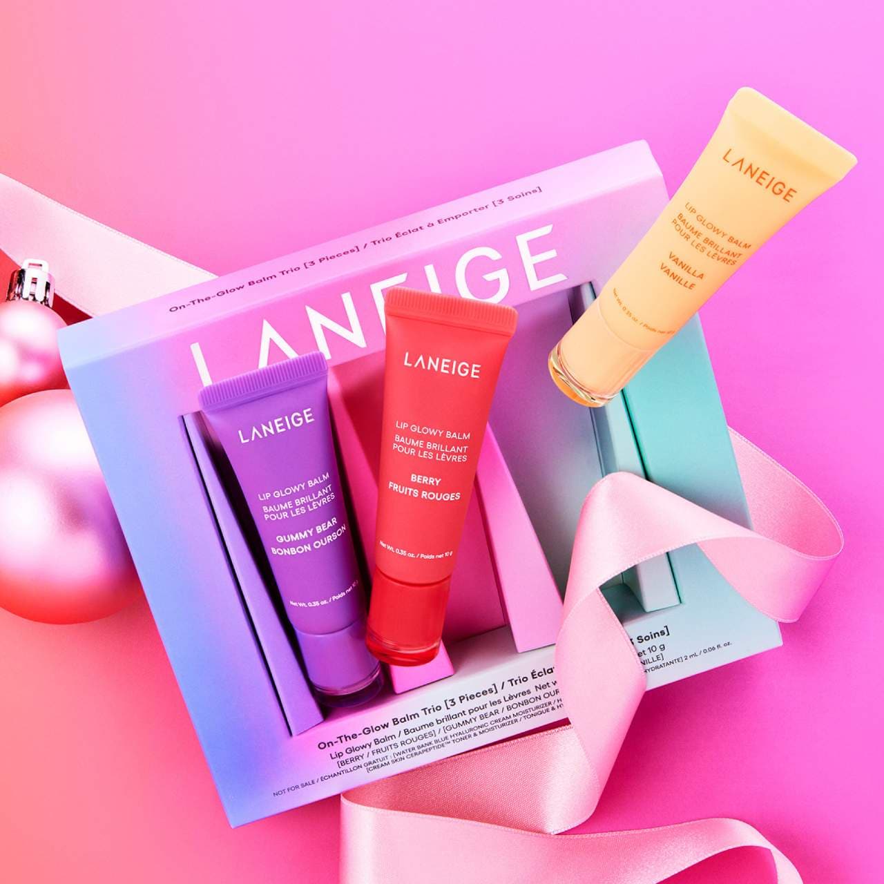 LANEIGE On-the-Glow Lip Balm Trio Limited Edition *Pre-Orden*