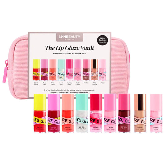 iNNBEAUTY PROJECT The Lip Glaze Vault Limited Edition Holiday Value Set *Pre-Orden*