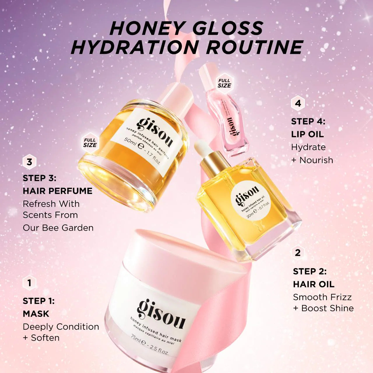 Gisou Honey Gloss Hydration Heroes Hair Value Set LIMITED EDITION *Pre-Orden*